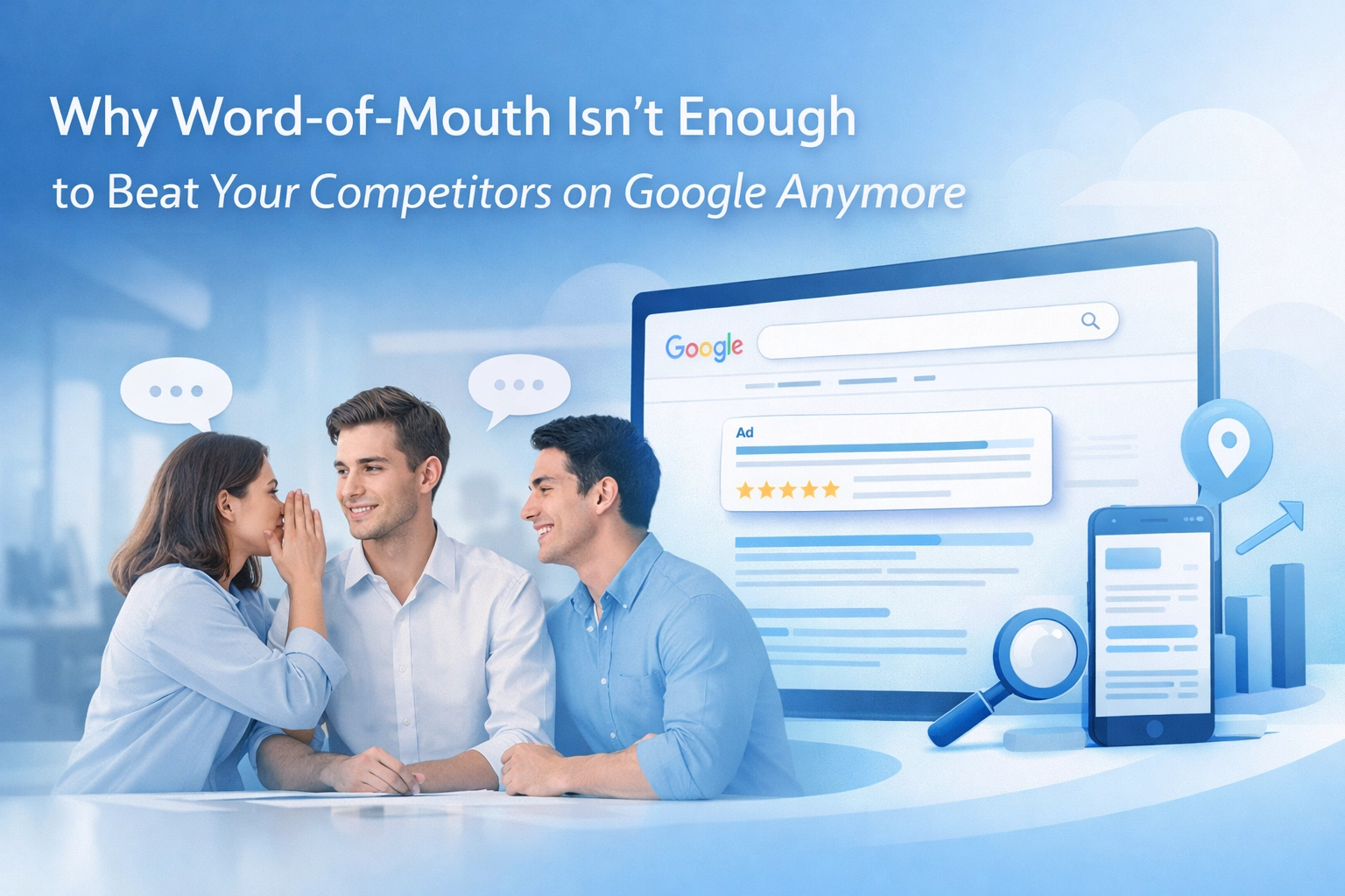Why Word-of-Mouth Isn't Enough to Beat Your Competitors on Google Anymore