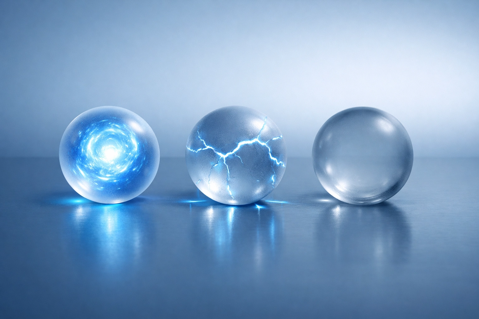 Three spheres illustrating the possible outcomes of a local SEO audit for business visibility and growth.