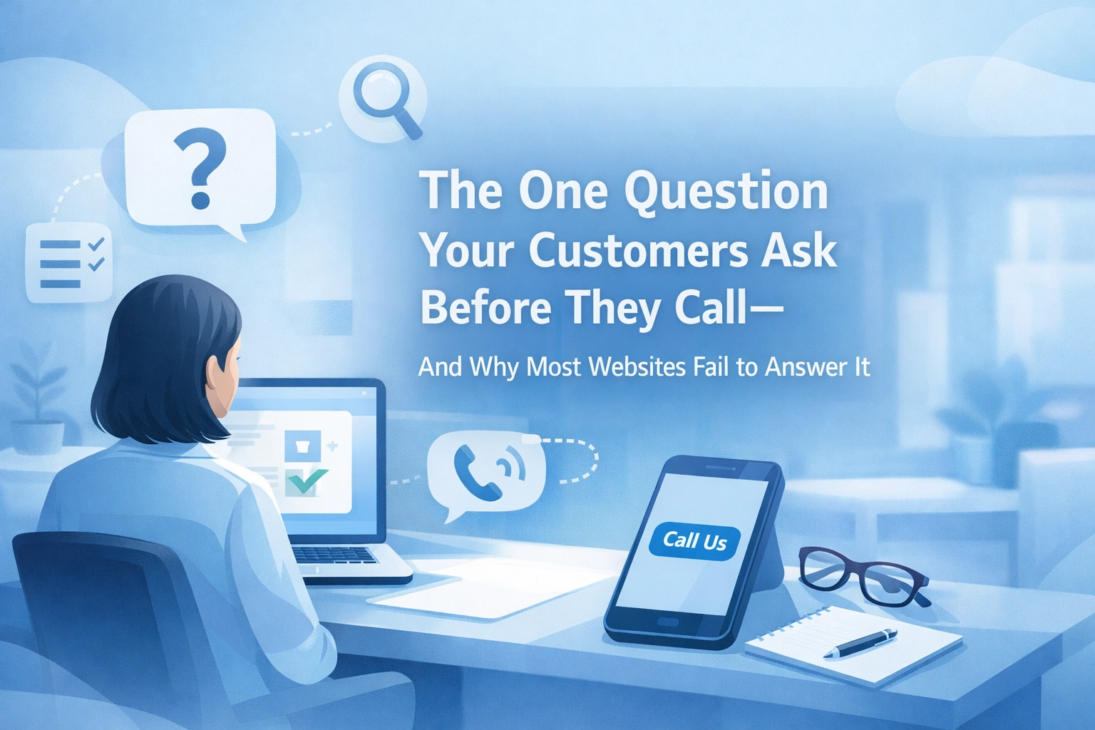 The One Question Your Customers Ask Before They Call, And Why Most Websites Fail to Answer It