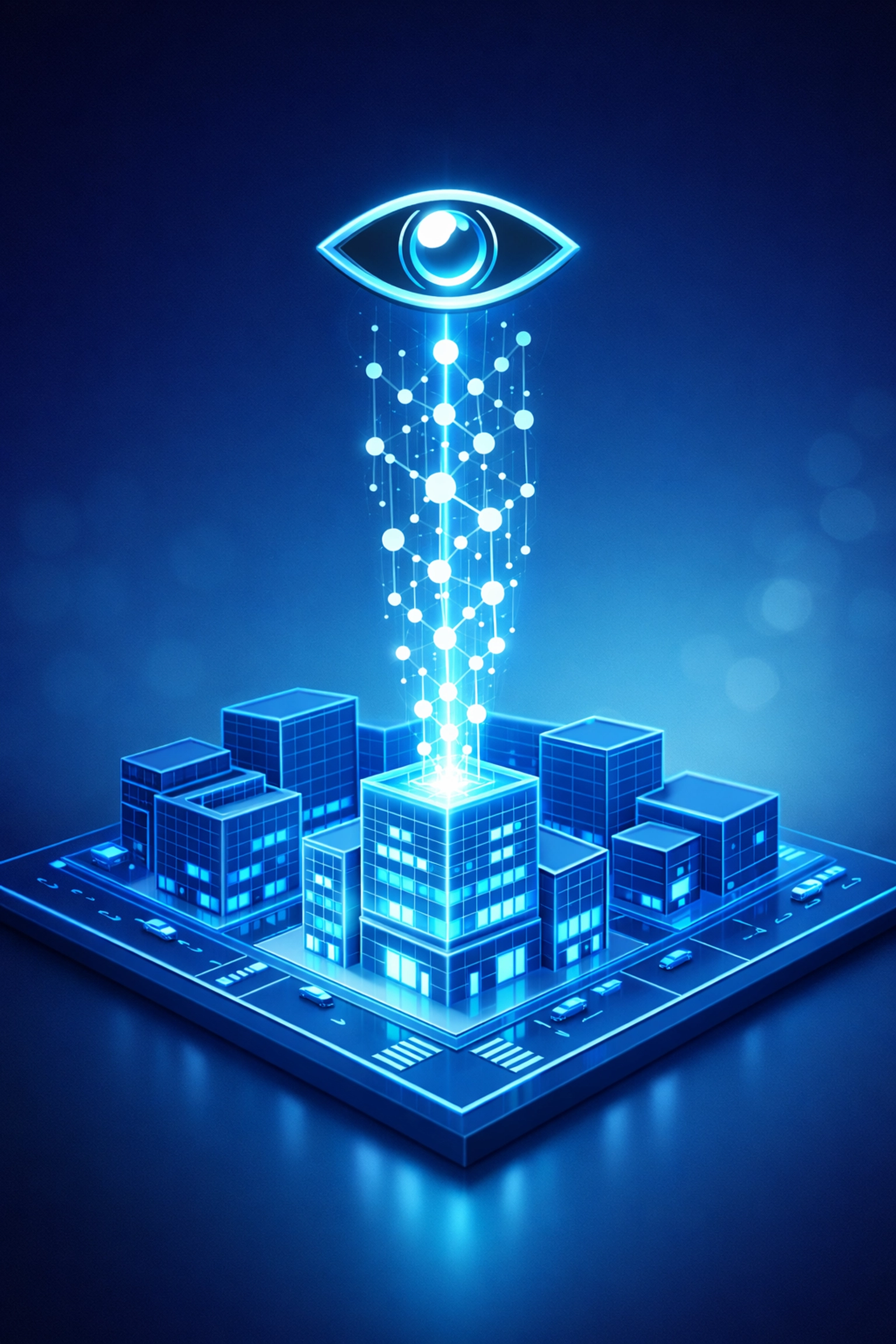 Visualization of local schema code and structured data connecting a business location to digital search results