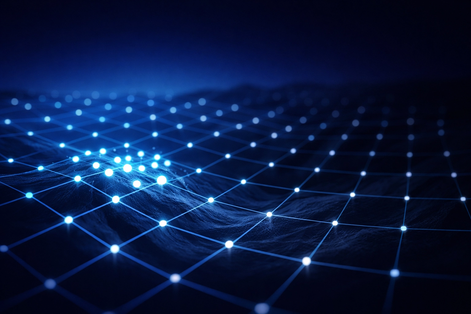 A digital visibility heatmap showing local search rankings on a geographic grid.