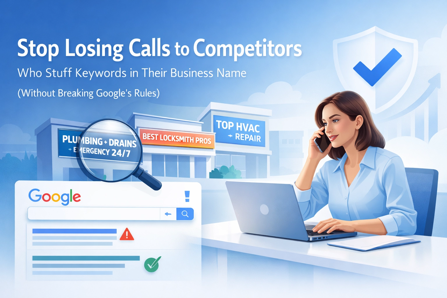 Stop Losing Calls to Competitors Who Stuff Keywords in Their Business Name (Without Breaking Google’s Rules)