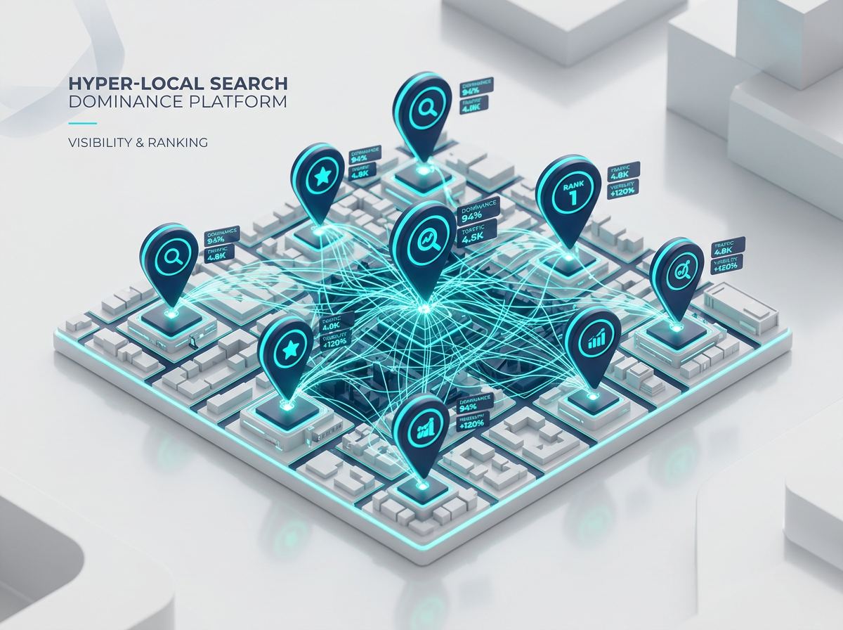 Hyper-local search dominance platform